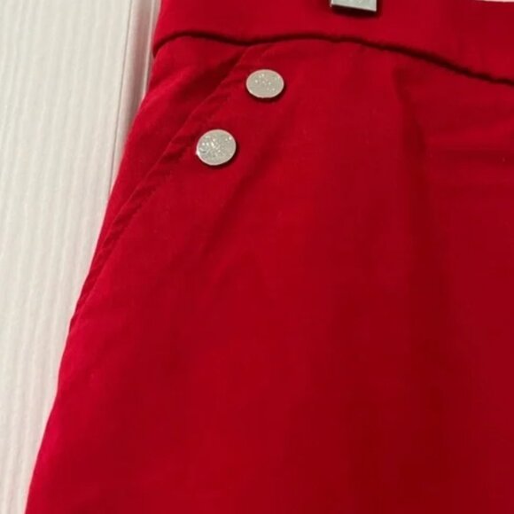 Rafaella Comfort Women's Golf Tennis Skort Pull On Stretch Red Size M - Picture 2 of 4